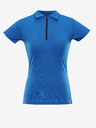 ALPINE PRO Dámske rýchloschnúce polo tričko ALPINE PRO DONNA modré