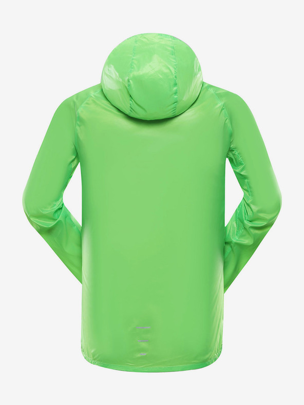ALPINE PRO Pánska ultraľahká bunda s nepremokavou úpravou ALPINE PRO BIK zelená