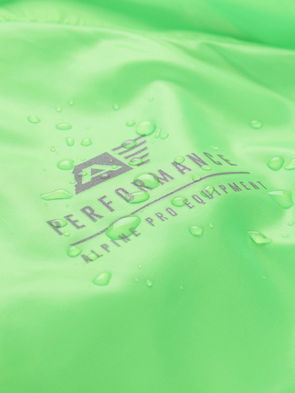 ALPINE PRO Pánska ultraľahká bunda s nepremokavou úpravou ALPINE PRO BIK zelená