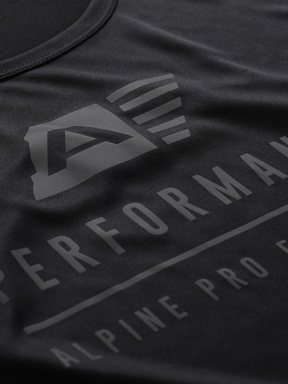 ALPINE PRO Pánske rýchloschnúce tielko ALPINE PRO MIXED čierna