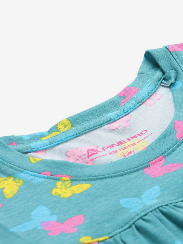 ALPINE PRO Detské šaty ALPINE PRO DARESO zelené