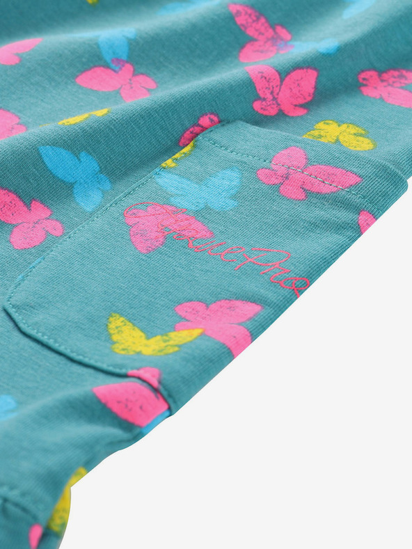 ALPINE PRO Detské šaty ALPINE PRO DARESO zelené