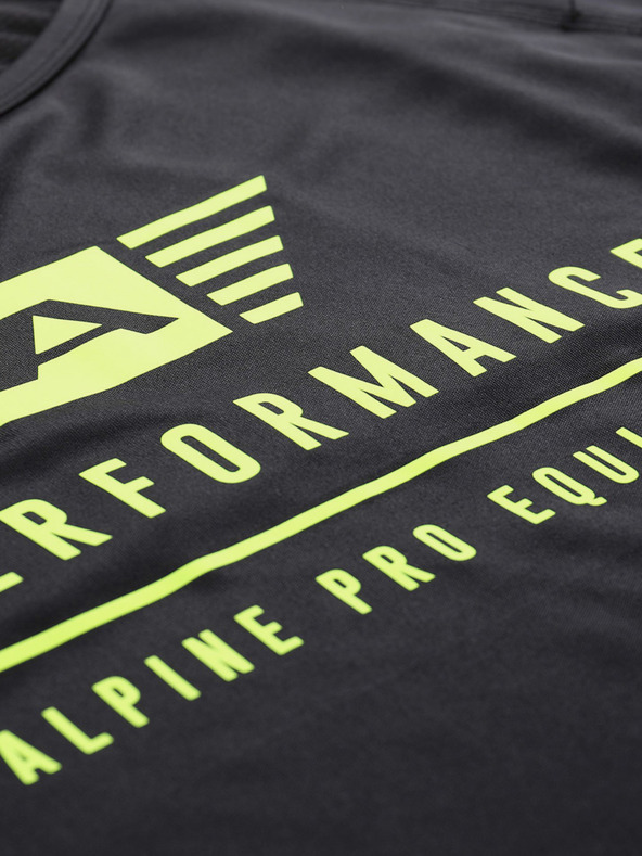 ALPINE PRO Pánske funkčné tričko s chladivou úpravou ALPINE PRO PANTHER čierne