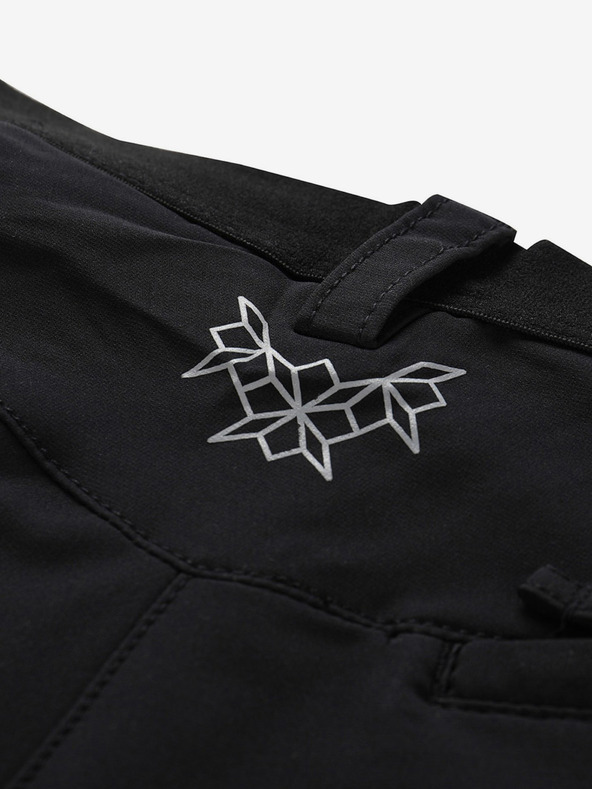 ALPINE PRO Dámske softshellové capri ALPINE PRO WEDERA čierne