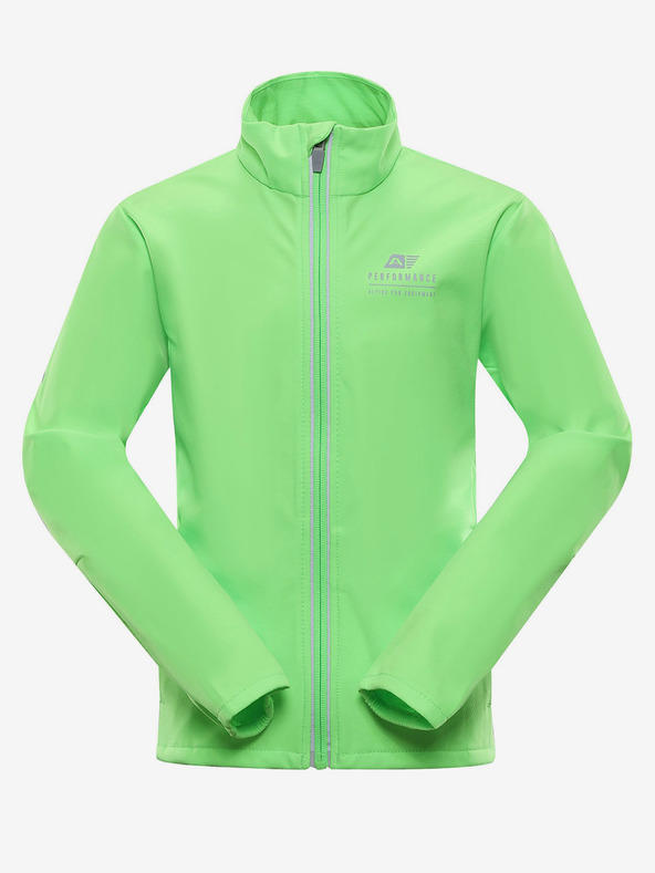 ALPINE PRO Detská softshellová bunda s membránou ALPINE PRO MULTO zelená