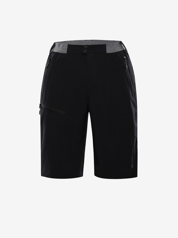 ALPINE PRO Pánske outdoorové šortky ALPINE PRO ZAMB čierna