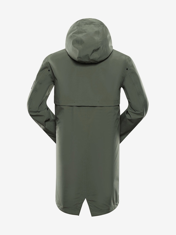 ALPINE PRO Pánska nepremokavá bunda s membránou ptx ALPINE PRO PERFET zelená