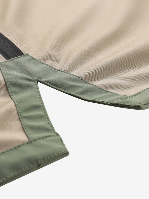 ALPINE PRO Pánska nepremokavá bunda s membránou ptx ALPINE PRO PERFET zelená