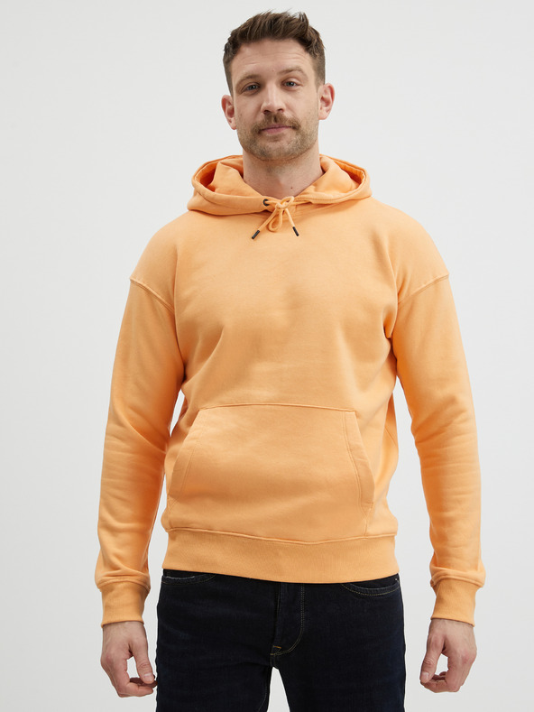 Jack & Jones Oranžová pánska základná mikina Jack & Jones Star