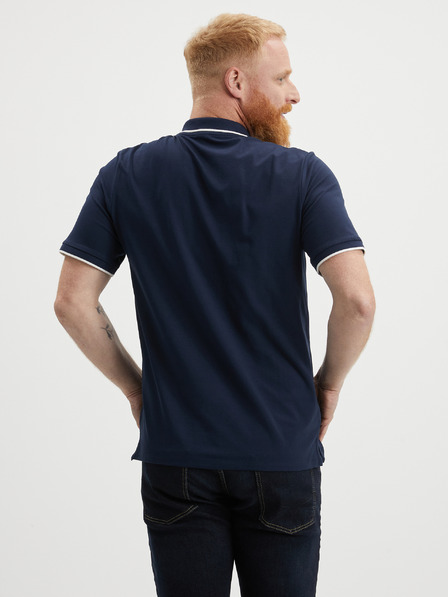 Jack & Jones Tmavomodrá pánska polokošeľa Jack & Jones Joshua
