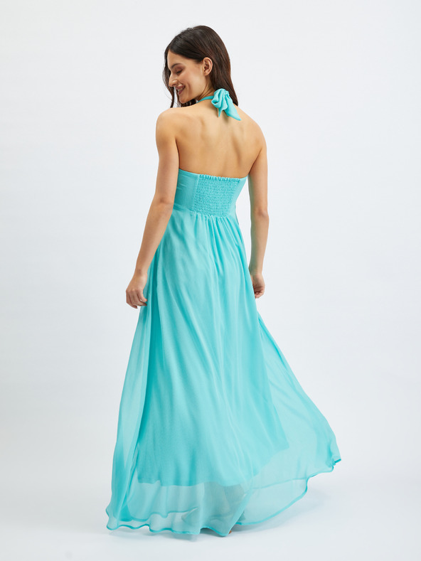 Orsay Tyrkysové dámske maxi šaty ORSAY