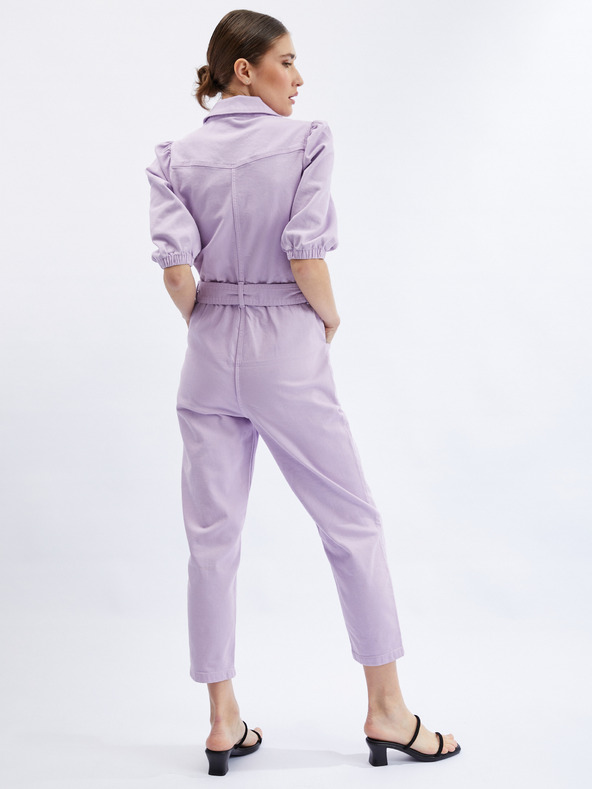 Orsay Fialový dámsky džínsový overal ORSAY