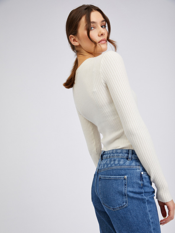 Orsay Modré dámske džínsy rovného strihu ORSAY