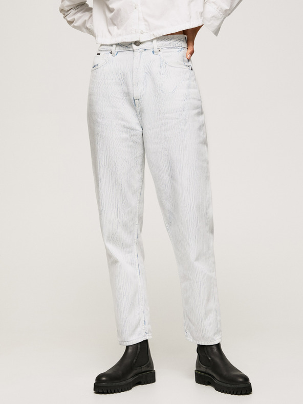 Pepe Jeans Biele dámske džínsy Pepe Jeans