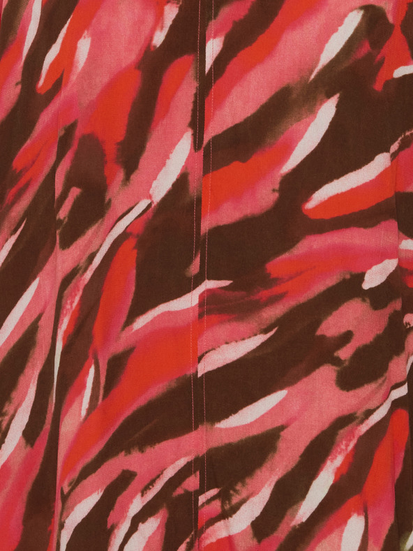 Fransa Hnedočervené dámske vzorované maxi šaty Fransa