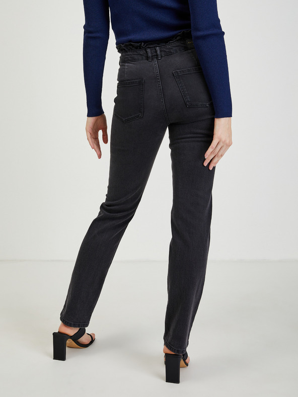 Orsay Čierne dámske džínsy rovného strihu ORSAY