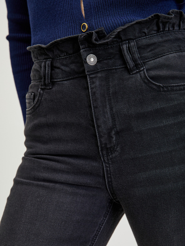 Orsay Čierne dámske džínsy rovného strihu ORSAY