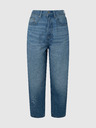 Pepe Jeans Pepe Jeans modré dámske džínsy so širokými nohavicami Addison