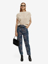 Scotch & Soda Scotch & Soda tmavomodré dámske džínsy so vzorom