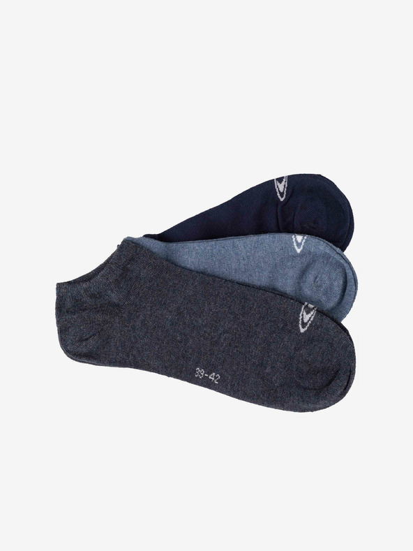 O'Neill Sada troch párov unisex ponožiek v tmavosivej, modrej a námorníckej farbe O'Neill SNEAKER 3PK