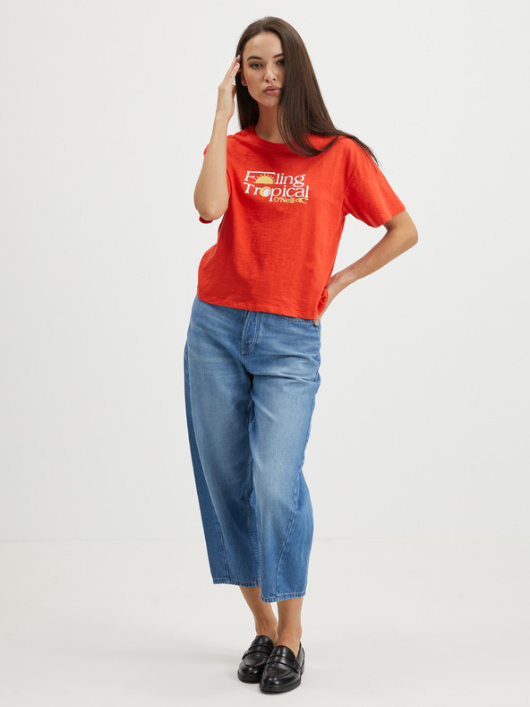 O'Neill Červené dámske tričko O'Neill Paradise