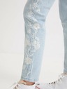 Desigual Svetlomodré dámske pruhované džínsy Desigual Agra