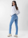 Salsa Jeans Modré dámske skinny fit džínsy s vyšívaným efektom Salsa Jeans