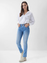 Salsa Jeans Modré dámske skinny fit džínsy s vyšívaným efektom Salsa Jeans