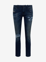 Diesel Diesel Grupee Modré dámske roztrhané džínsy slim fit strihu