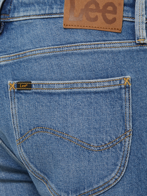 Lee Modré dámske džínsy Lee s úzkymi nohavicami