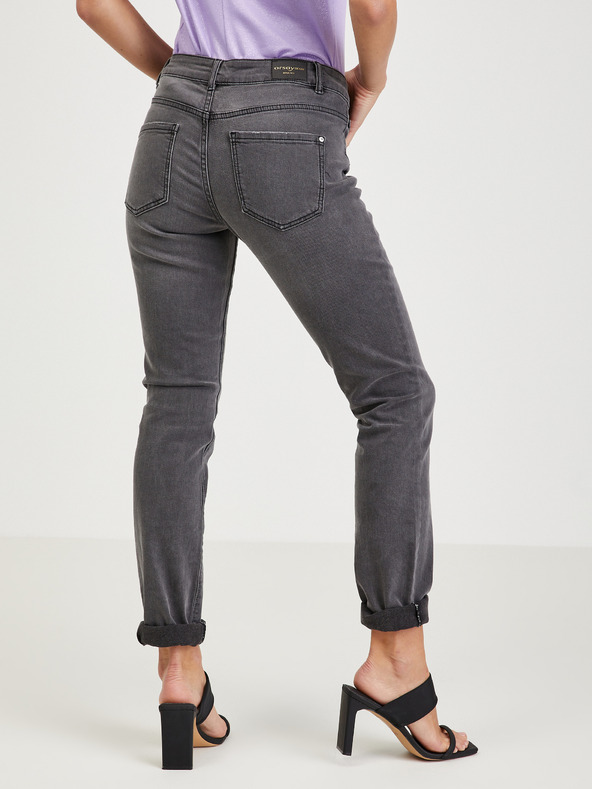 Orsay Šedé dámske slim fit džínsy ORSAY