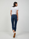 Orsay Tmavo modré skrátené slim fit džínsy ORSAY