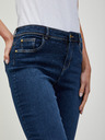 Orsay Tmavo modré skrátené slim fit džínsy ORSAY