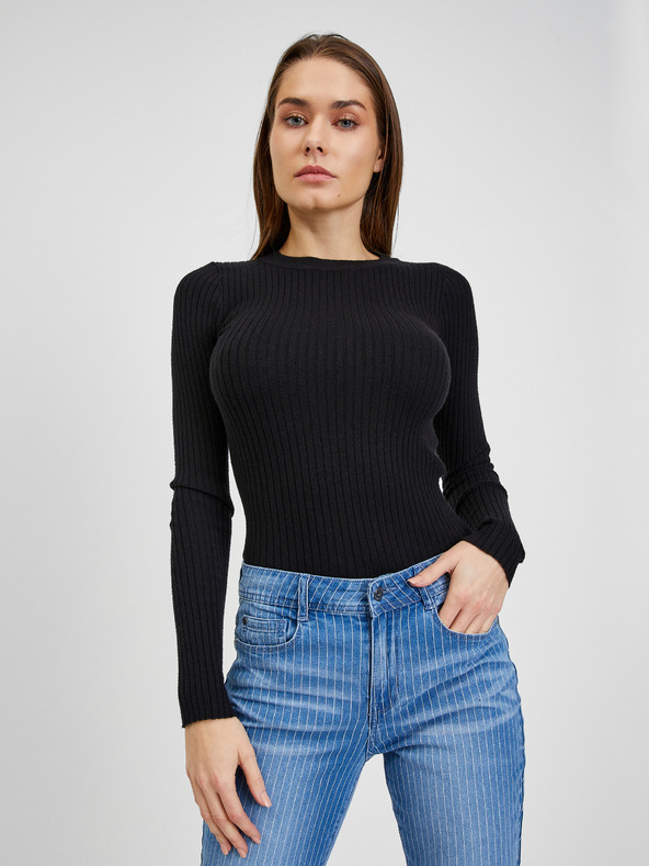 Orsay Modré dámske pruhované slim fit džínsy ORSAY