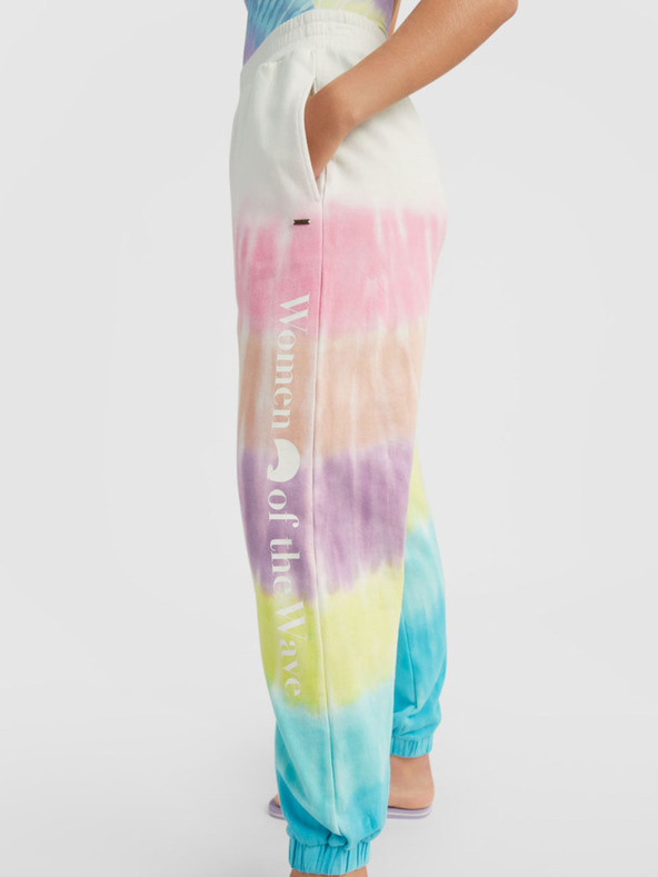 O'Neill Ružovo-tyrkysové dámske nohavice O'Neill WOMEN OF THE WAVE PANTS