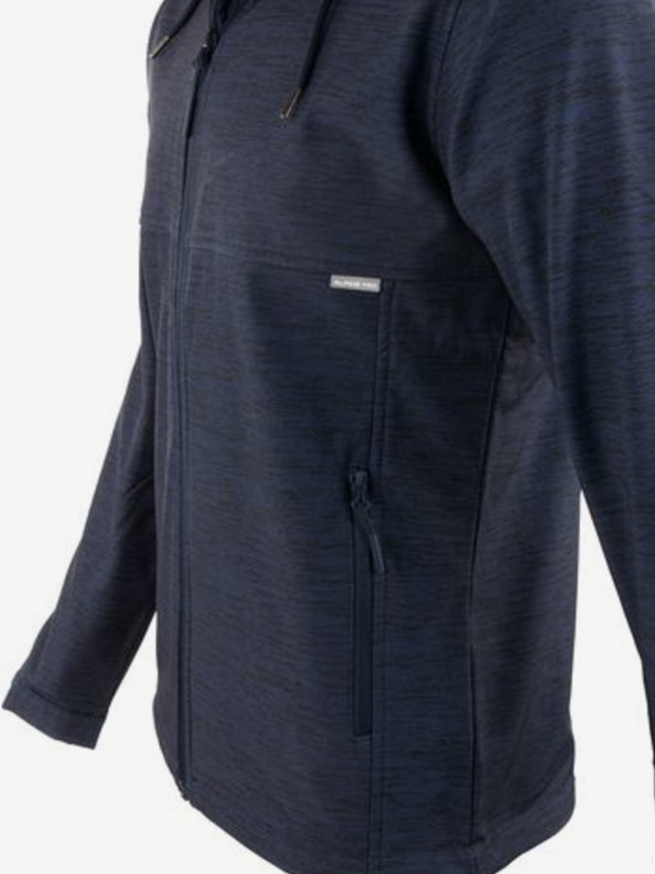 ALPINE PRO Tmavomodrá pánska softshellová športová bunda ALPINE PRO Hedeg