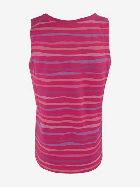 ALPINE PRO Tmavoružové dievčenské vzorované tielko ALPINE PRO Holso