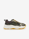 Scotch & Soda Tmavozelené dámske vzorované tenisky Scotch & Soda Celest Sneaker Green Multi