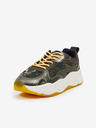 Scotch & Soda Tmavozelené dámske vzorované tenisky Scotch & Soda Celest Sneaker Green Multi