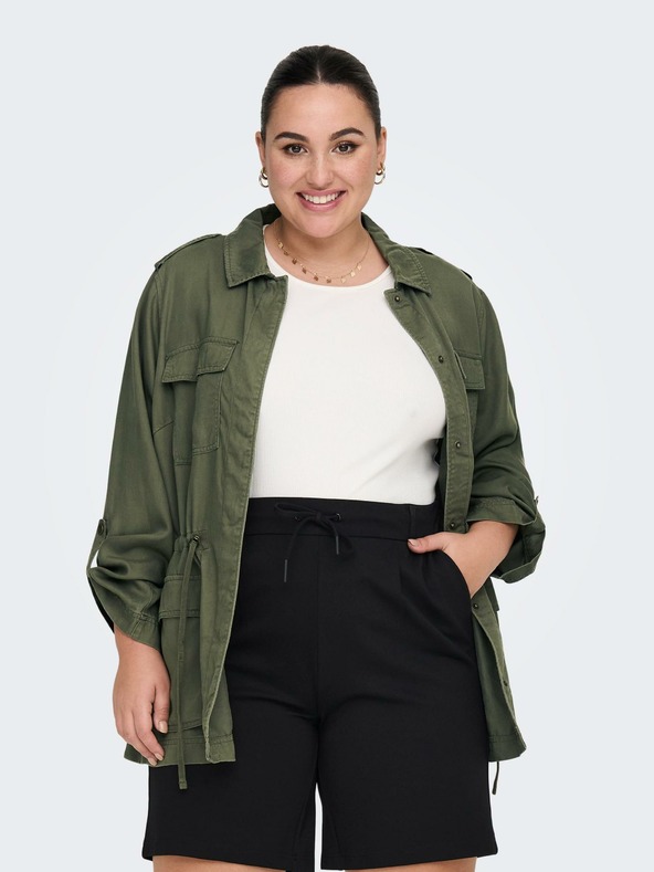 ONLY CARMAKOMA Khaki dámska ľahká bunda ONLY CARMAKOMA Kenya