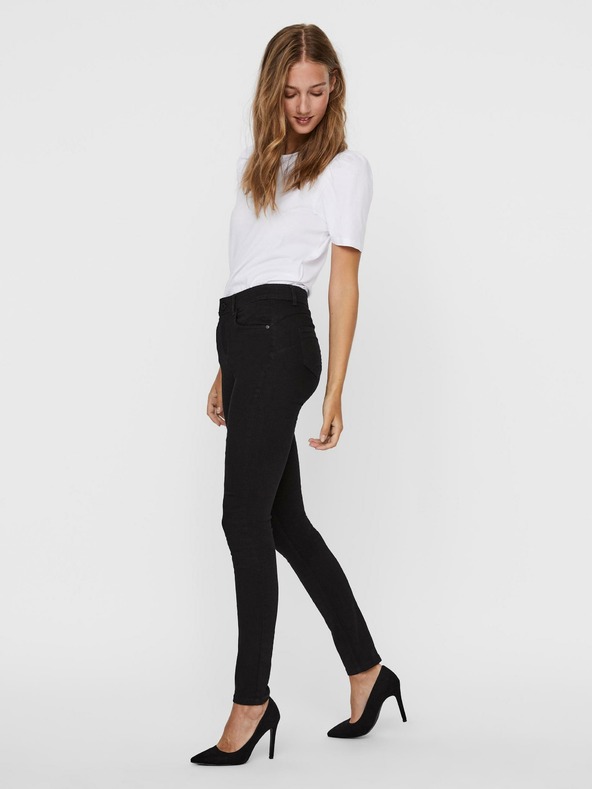 Noisy May Čierne super slim fit džínsy Noisy May Jen