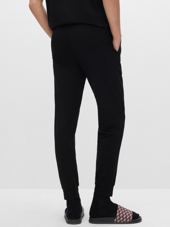 HUGO Čierne pánske pyžamové nohavice HUGO