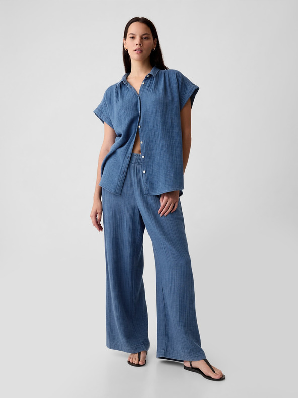 GAP Mušelínové nohavice Wide GAP