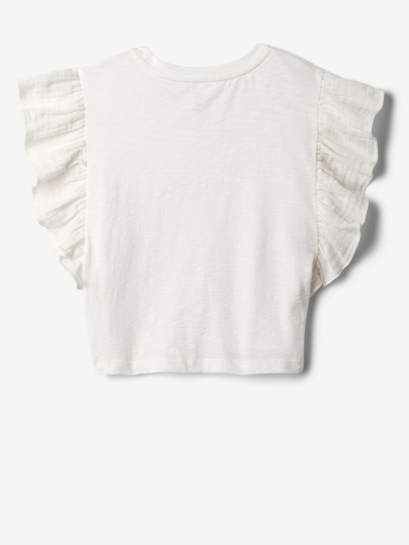 GAP Baby crop top s volánikmi GAP