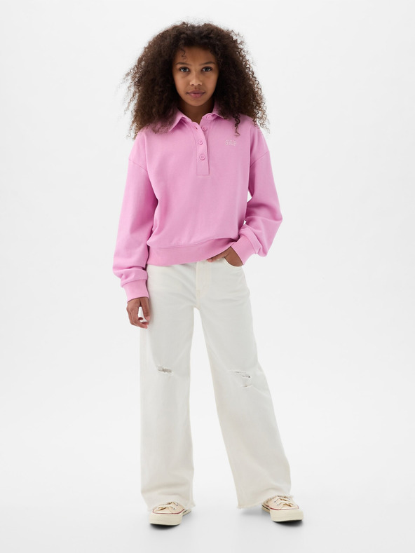 GAP Detská mikina s golierom GAP