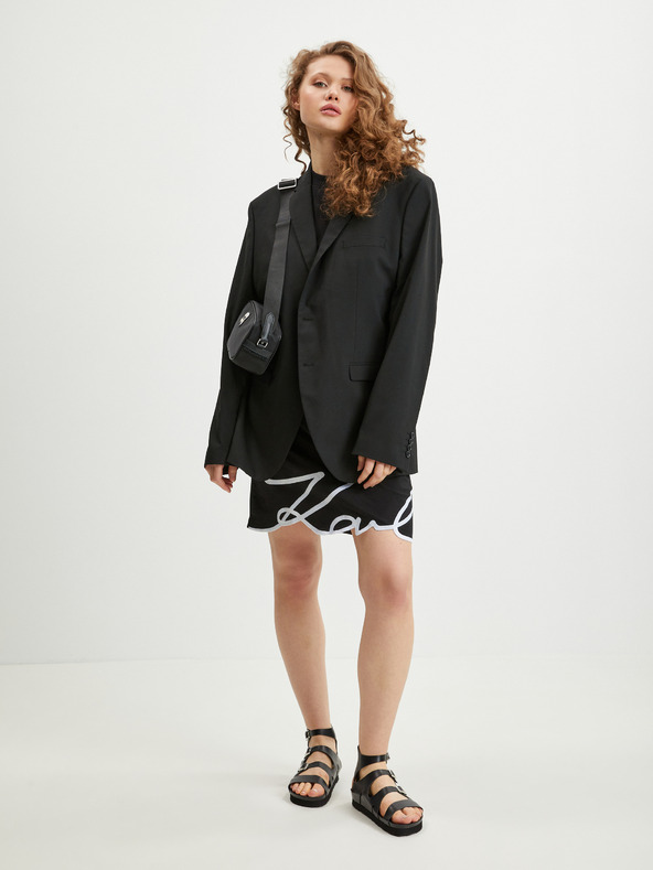 Karl Lagerfeld Čierne dámske šaty KARL LAGERFELD
