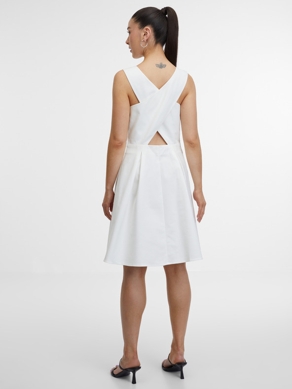 Orsay Biele dámske šaty ORSAY