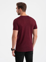 Ombre Clothing Vínová pánska košeľa Ombre Oblečenie