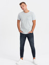 Ombre Clothing Svetlošedé pánske tričko Ombre Oblečenie