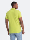 Ombre Clothing Svetlozelená Pánska polokošeľa Ombre Oblečenie